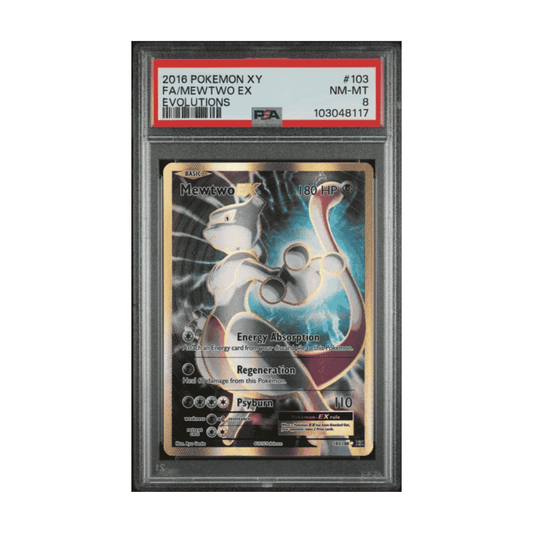 FA Mewtwo EX XY Evolutions 103/108 PSA 8 🇬🇧