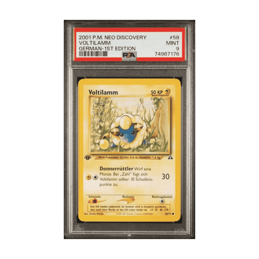 Voltilamm 1st Edition 58/75 Neo Entdeckung PSA 9 🇩🇪